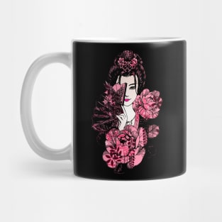 Japanese Geisha Chrysanthemum Kimono 108 Mug